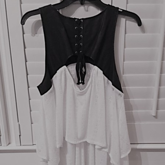 Free People 'Dark Night' Tiered High/Low Tank M - Picture 5 of 5